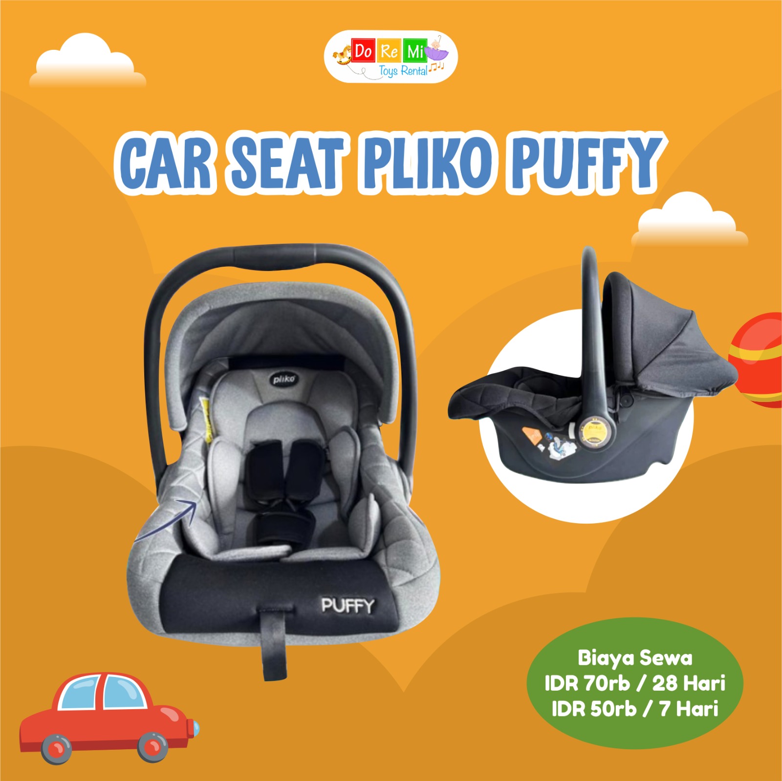 CAR SEAT PLIKO PUFFY CAR SEAT PLIKO PUFFY