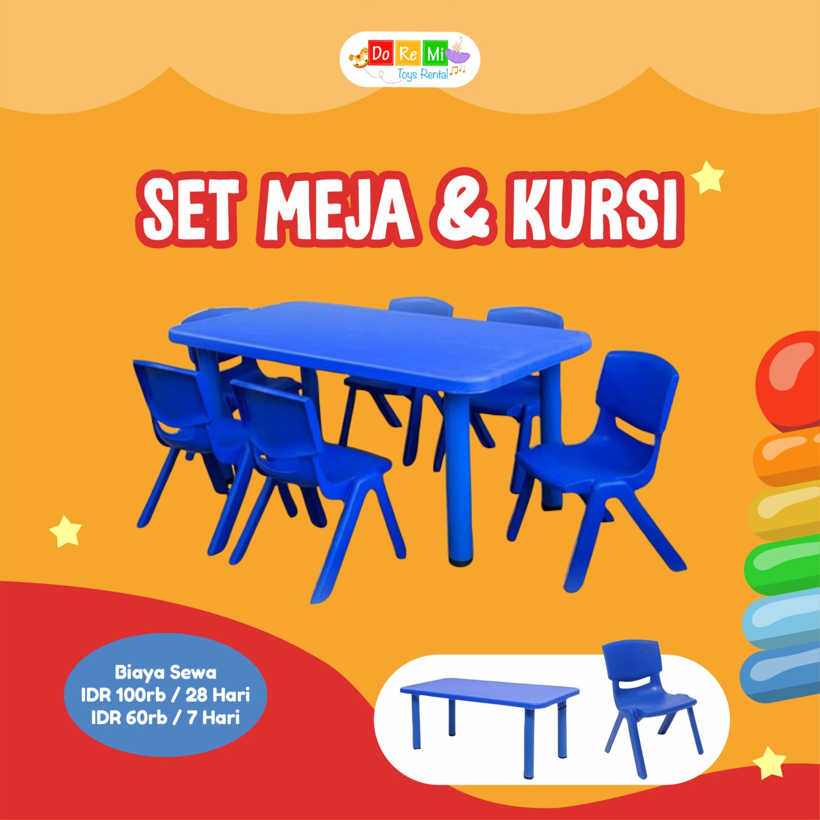 SET MEJA DAN KURSI