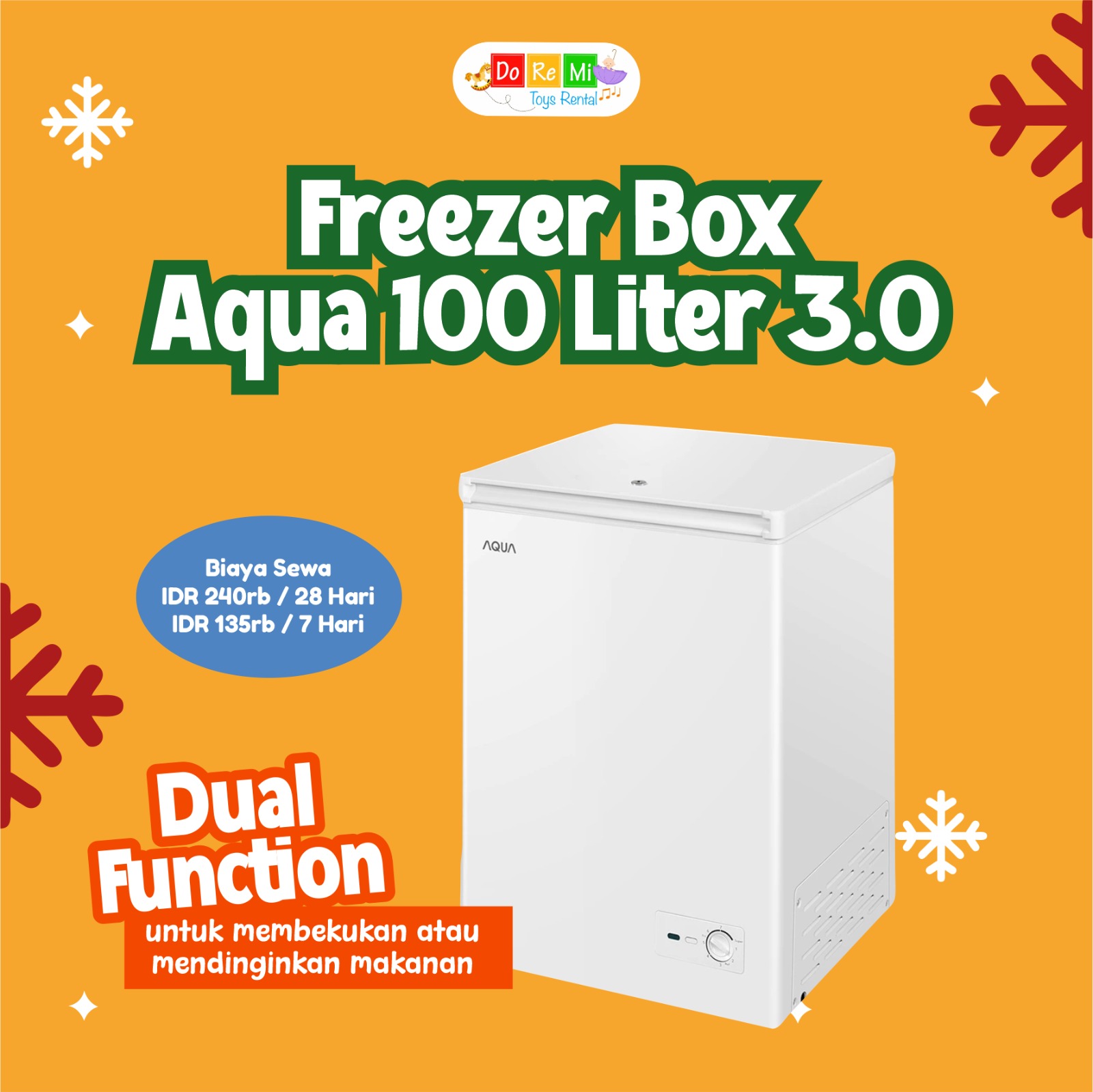 FREEZER BOX AQUA 100LT