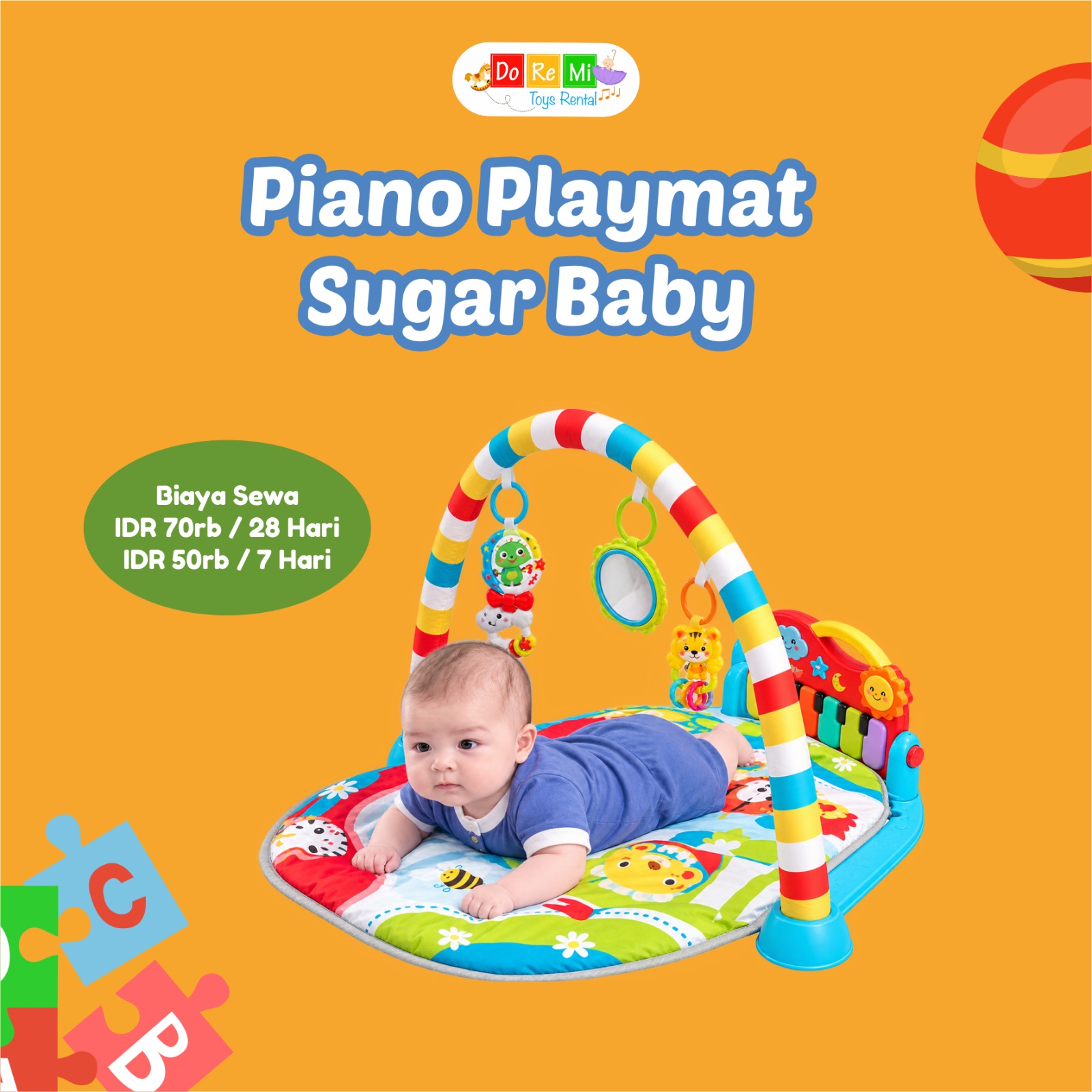 PIANO PLAYMAT SUGAR BABY