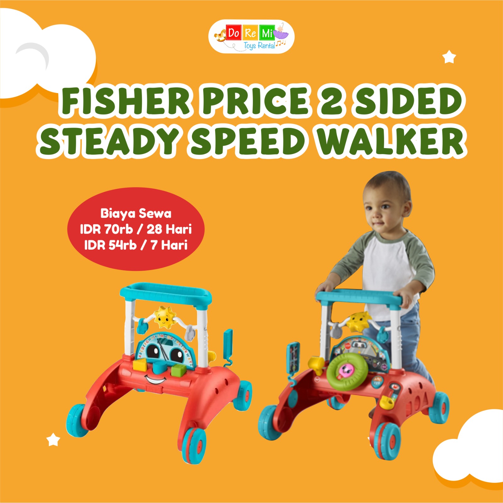 FISHER PRICE 2 SIDES STEADY SPEED WALKER