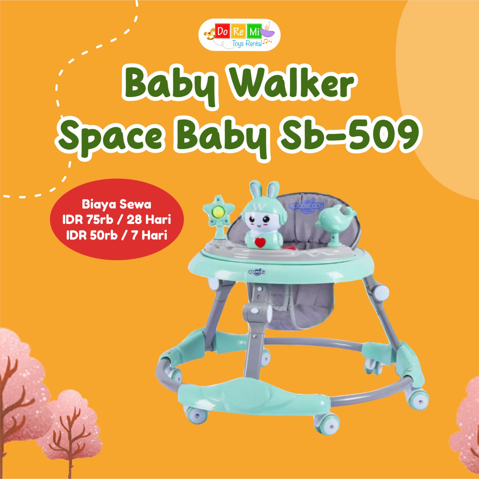 BABY WALKER SPACE BABY SB-509